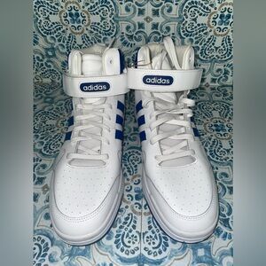 adidas Postmove Mid White Royal Blue Mens 12